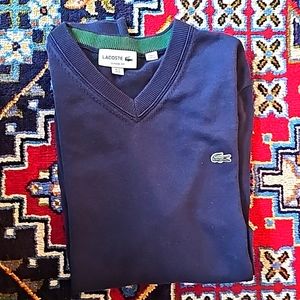 Mens Classic Fit Lacoste V-Neck Sweater
